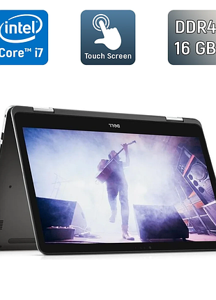 Ноутбук-трансформер dell inspiron 7773 2 in 1 / 17.3" (1920x1080) ips touch / intel core i7-8550u (4 (8) ядра по 1.8 - 4.0 ghz) /