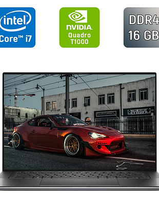 Мобильная рабочая станция dell precision 5550 / 15.6" (1920x1080) ips / intel core i7-10750h (6 (12) ядер по 2.6 - 5.0 ghz) / 16