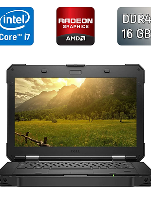 Защищенный ноутбук dell latitude 5420 rugged / 14" (1920x1080) ips / intel core i7-8650u (4 (8) ядра по 1.9 - 4.2 ghz) / 16 gb