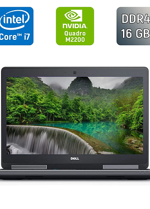Мобильная рабочая станция dell precision 7520 / 15.6" (1920x1080) ips / intel core i7-6920hq (4 (8) ядра по 2.9 - 3.8 ghz) / 16 gb