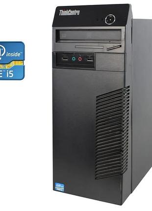 Пк б-клас lenovo thinkcentre m72e tower / intel core i5-3470 (4 ядра по 3.2 - 3.6 ghz) / 8 gb ddr3 / 120 gb ssd + 250 gb hdd /