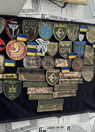Панель для шевронів патчів і нашивок — стенд для шевронів, патч-бонд велко панель