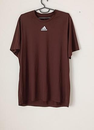 Мужская спортивная футболка adidas creator tee (размер xl / tall) - коричневая