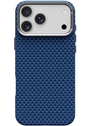 Чехол tpu+pc kvzv triangular pattern with magnetic fit для apple iphone 17 pro / 18 pro (6.3") blue