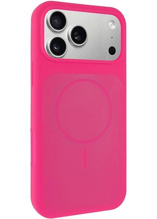 Чохол silk duo color (aa) no logo with magnetic fit для apple iphone 17 pro max / 18 pro max (6.9") barbie pink