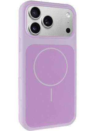 Чохол silk duo color (aa) no logo with magnetic fit для apple iphone 17 pro / 18 pro (6.3") lilac