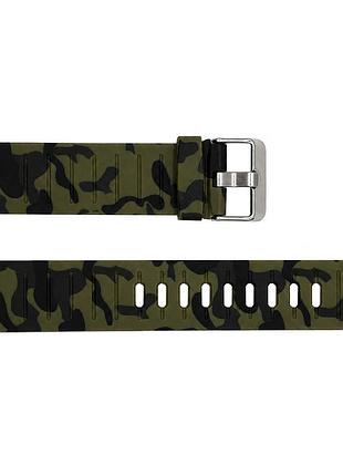 Ремешок для часов skmei 1841 camo green камуфляжный зеленый силиконовый