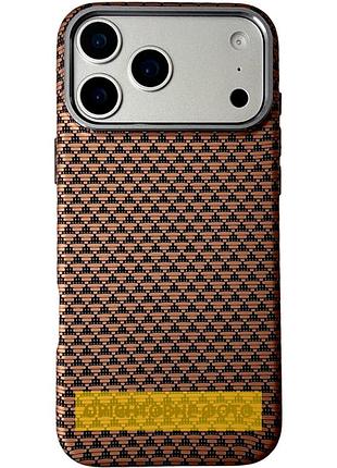 Чехол tpu+pc kvzv triangular pattern with magnetic fit для apple iphone 15 pro max (6.9") khaki