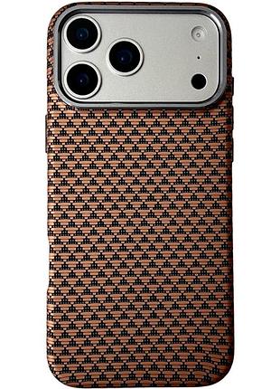 Чохол tpu+pc kvzv triangular pattern with magnetic fit для apple iphone 17 pro max / 18 pro max 6.9 khaki