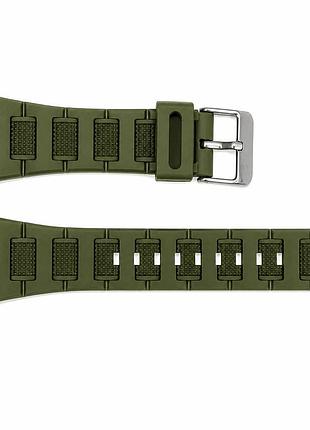 Ремешок для часов skmei 2318 army green - силиконовый сменный браслет цвета хаки