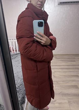Пуховик бордо 3