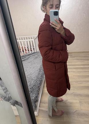 Пуховик бордо 2