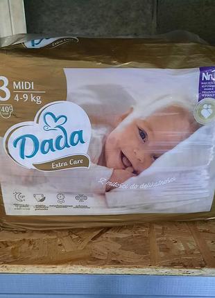 Подгузники dada, 3 на вес 4-9 кг. по 40 штук