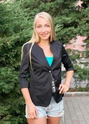 Жакет на ґудзику, арт. 18, чорний
