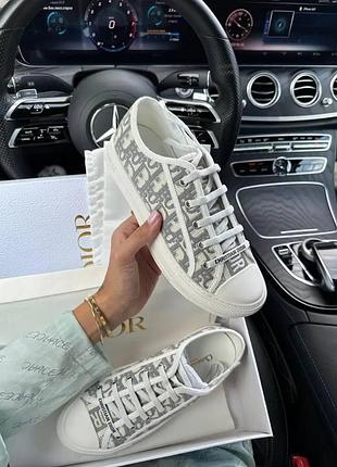 Кроссовки dior комбинированные серые