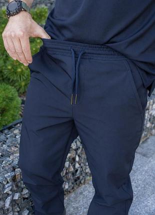 Штани утеплені softshell comfort темно-сині 3