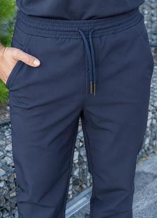Штани утеплені softshell comfort темно-сині 5