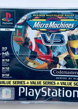 Micro machines v3 value series, б/в, англійська версія - диск для playstation 1