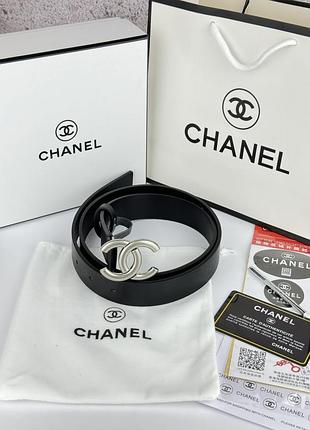 Chanel black silver
