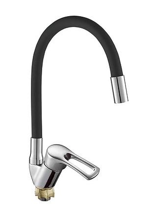 Смеситель для кухни aquatica s46a излив силиконовый на гайке ø40 мм