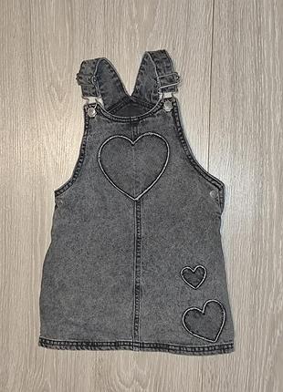Джинсовый сарафан f&amp;f на 4-5 лет