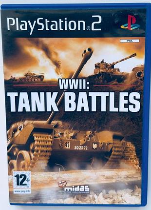 Wwii tank battles, б/у, английская версия - диск для playstation 2