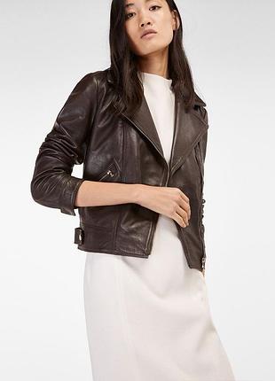 Шкіряна косуха massimo dutti 🥥