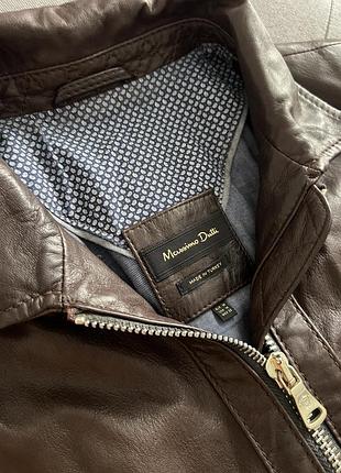 Шкіряна косуха massimo dutti 🥥 6