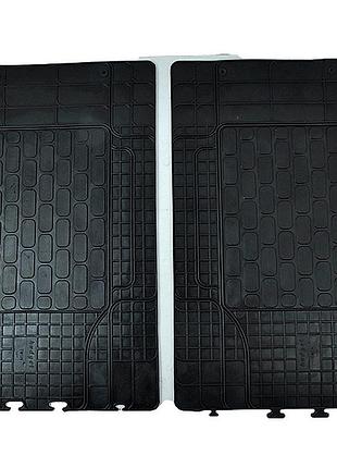 Килимки гумові 2шт чорні 2 або 3 ряд сидіння дубно uni twin 1585х520mm внутр.борт 15мм