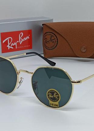 Солнцезащитные очки rb 3565 gold black линза стекло комплект 1