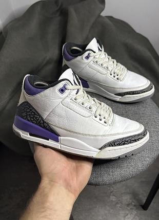 Кросівки air jordan 3 retro 'dark iris' 41 26 кроссовки джордан
