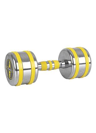 Гантель хромована insportline yellsteel 9 кг