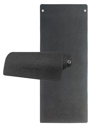 Фитнес коврик insportline aero advance 180x60 см с отверстиями - черный