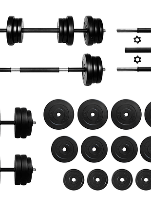 Гантелі з функцією штанги 2в1 на 36 кг rn-sport