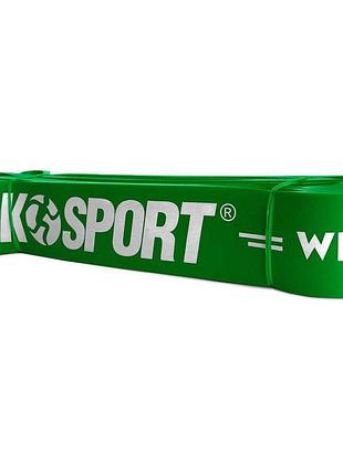 Лента эспандер для упражнений k-sport power band 1 23-57 кг зеленая