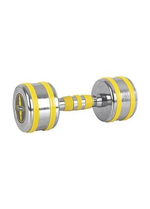 Гантель хромована insportline yellsteel 7 кг