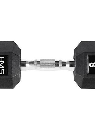Гантель шестигранна hms hex pro, 8 кг
