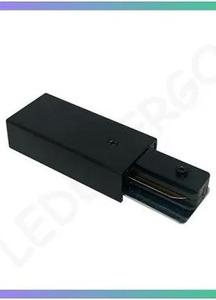 З'єднувач violux cdt-g для треков 220v черный ввод питания для освещения 10а ip20 sku_322113