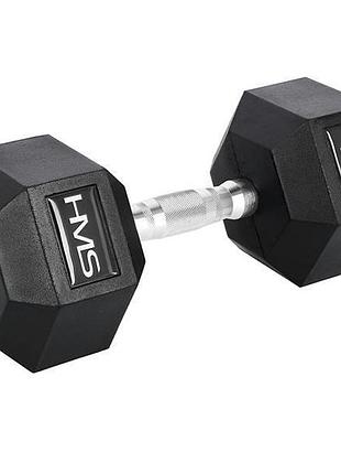 Гантель шестигранна hms hex pro, 27,5 кг 2