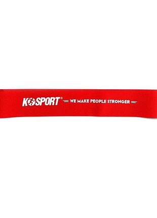 Лента эспандер для упражнений k-sport power band mini красная