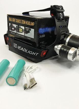 Сверхмощный налобный фонарь police 3000-t6+2xpe, налобный фонарь с ремешком на голову iv-28