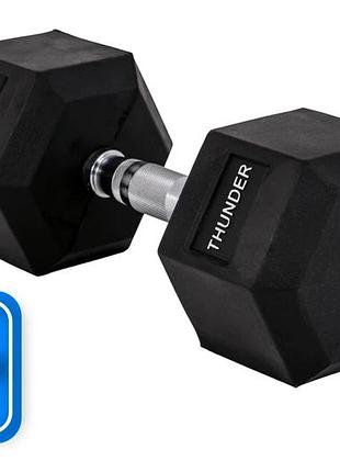 Гантель шестигранна thunder 20 кг 6