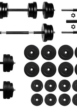 Гантелі з функцією штанги 2в1 на 32 кг rn-sport