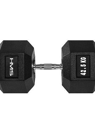 Гантель шестигранна hms hex pro, 42,5 кг