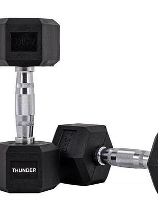 Гантель шестигранна thunder 7,5 кг 4