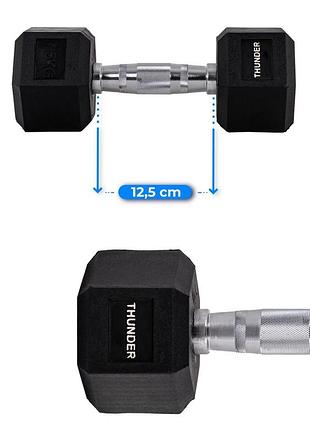 Гантель шестигранна thunder 7,5 кг 8