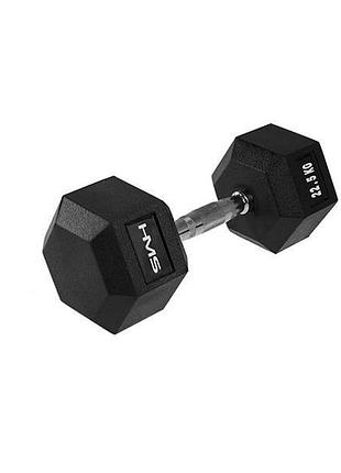 Гантель шестигранна hms hex pro, 22,5 кг