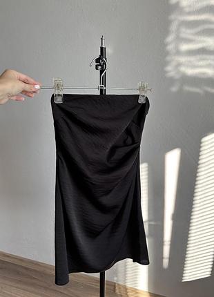 Сукня бандо сатинова asos