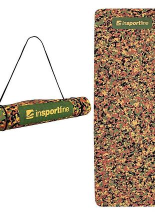 Гимнастический коврик insportline camu 173x61x0,4 cm - коричневый камуфляж
