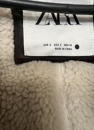 Бежевий  жилет дублянка  zara, s 5